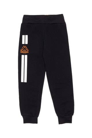 Conjunto sweat com capuz e calças de treino - Preto e laranja