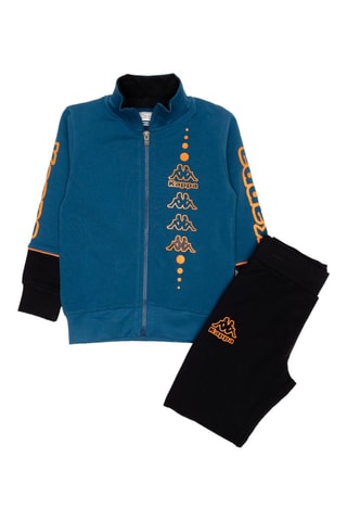 Conjunto casaco e calças de treino - Preto e azul