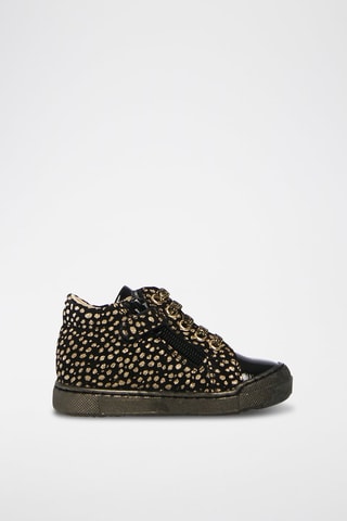 Botins de couro Dord - Preto e dourado