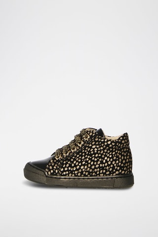 Botins de couro Dord - Preto e dourado