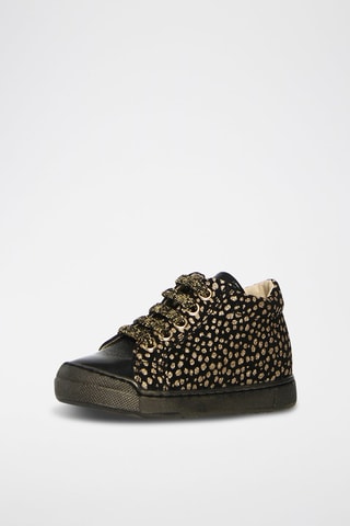 Botins de couro Dord - Preto e dourado