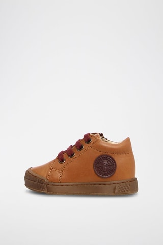 Sapatilhas em couro - Camel