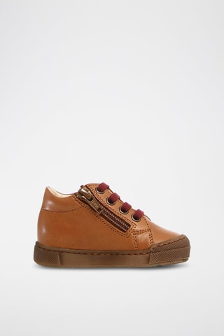 Sapatilhas em couro - Camel