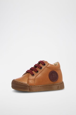 Sapatilhas em couro - Camel