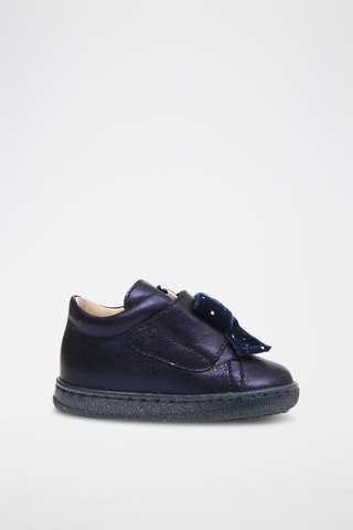 Botins de couro Koornia - Branco e azul