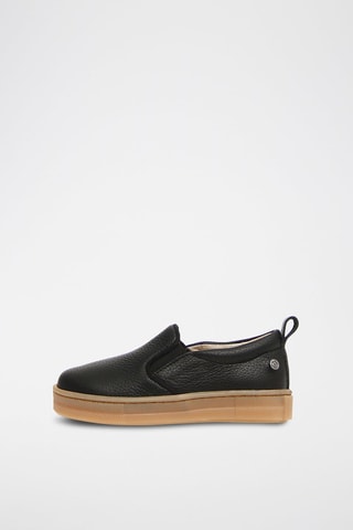 Slip-on em couro de vitelo Prato - Preto