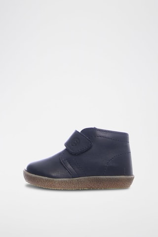 Boots em couro napa Conte - Azul-marinho