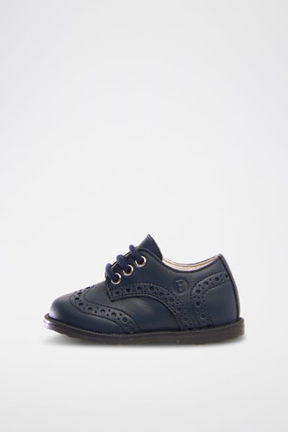Derbies em couro de vitelo - Azul-marinho