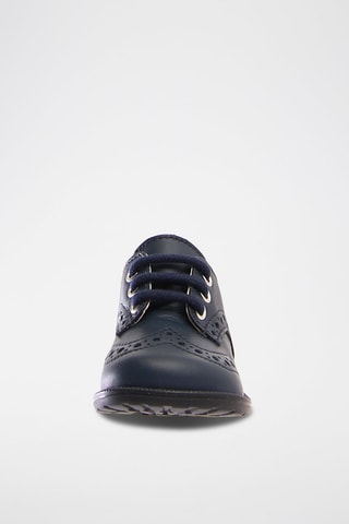 Derbies em couro de vitelo - Azul-marinho