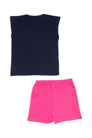 T-shirts e calções - Azul e rosa