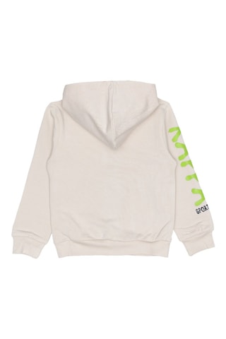 Conjunto sweat com capuz e calças de treino - Branco e preto