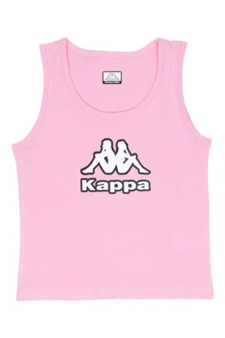 Camisola de alças - Branco, preto e rosa