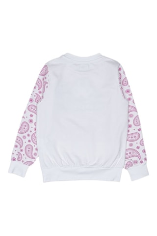 Sweat e calças - Branco, preto e violeta