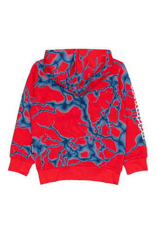 Conjunto sweat com capuz e calças de treino - Preto e vermelho