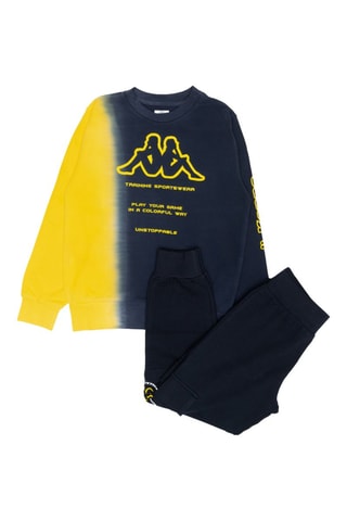 Sweat e calças - Branco, preto e amarelo