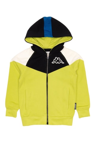 Conjunto sweat com capuz e calças de treino - Preto e verde