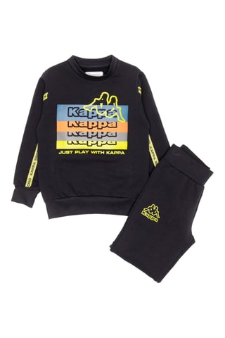 Conjunto sweat e calças de treino - Azul e amarelo
