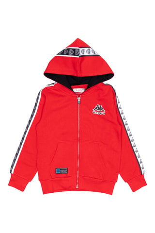 Conjunto sweat com capuz e calças de treino - Preto e vermelho