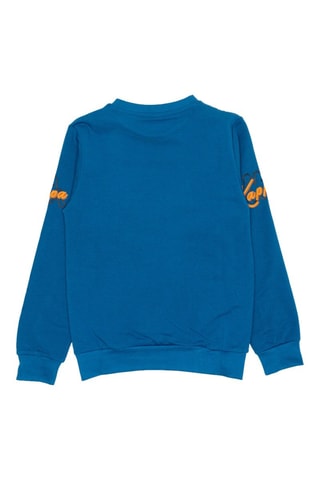 Conjunto sweat e calças de treino - Preto e azul