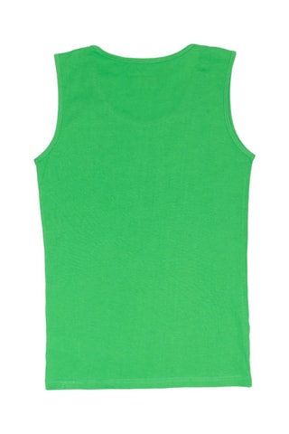 Camisola de alças - Branco e verde