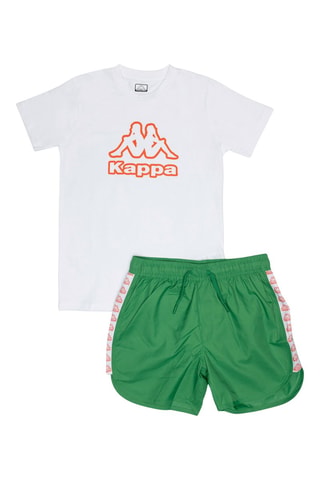 T-shirts e calções - Branco, verde e amarelo