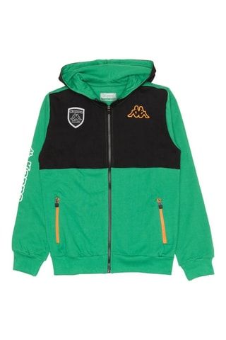 Sweat com capuz - Preto e verde