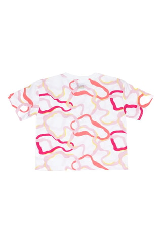 T-shirt - Branco, amarelo e rosa