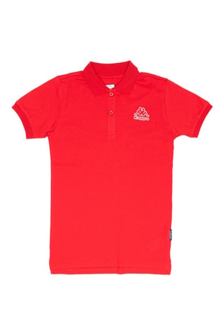 Polo - Branco, preto e vermelho