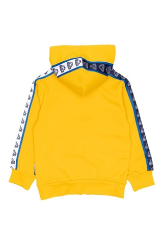 Conjunto sweat com capuz e calças de treino - Preto e amarelo