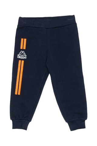 Conjunto sweat com capuz e calças de treino - Preto e laranja