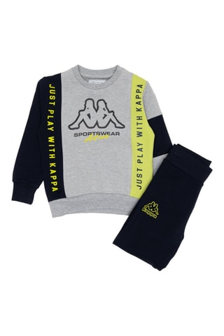 Conjunto sweat e calças de treino - Azul e cinzento