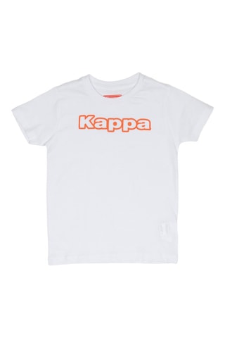 T-shirt - Branco e laranja