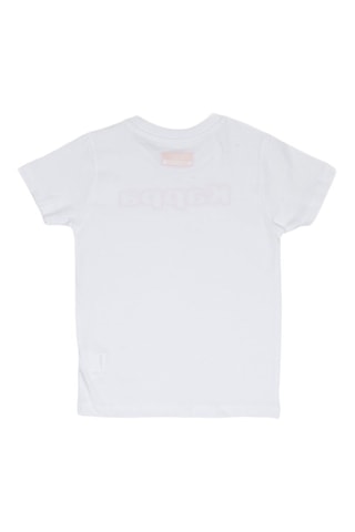 T-shirt - Branco e laranja