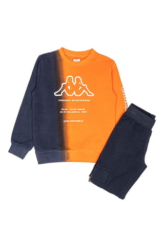 Sweat e calças - Branco e laranja