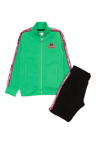 Conjunto casaco e calças de treino - Preto e verde