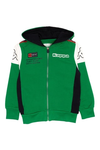 Conjunto sweat com capuz e calças de treino - Preto e verde