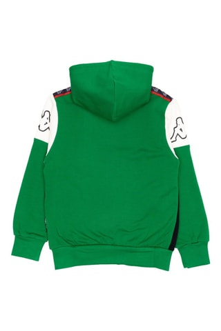 Conjunto sweat com capuz e calças de treino - Preto e verde