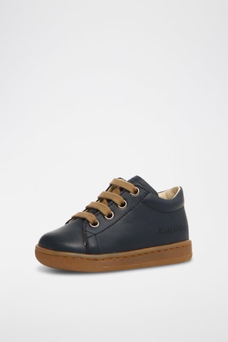 Sapatilhas em couro de napa Jay - Azul-marinho