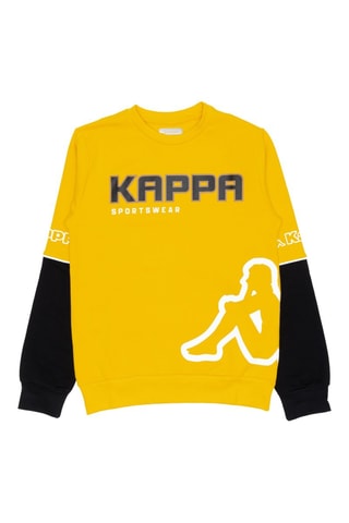 Conjunto sweat e calças de treino - Preto e amarelo