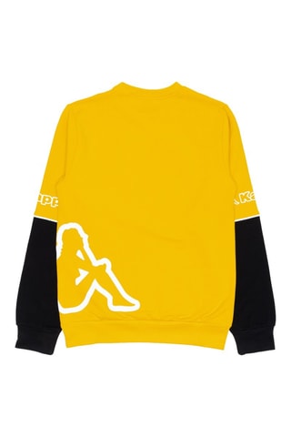 Conjunto sweat e calças de treino - Preto e amarelo