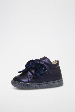 Botins de couro Koornia - Branco e azul