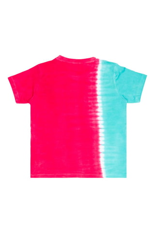 T-shirt dip and dye e calções - Branco e preto