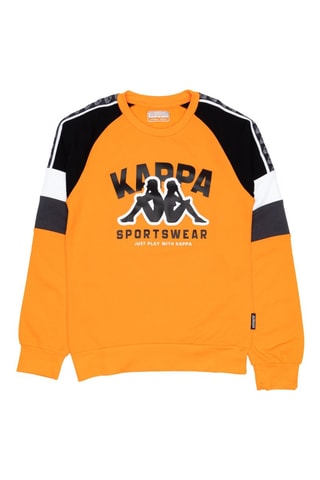 Conjunto sweat e calças de treino - Preto e laranja