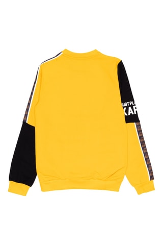 Conjunto sweat e calças de treino - Preto e amarelo