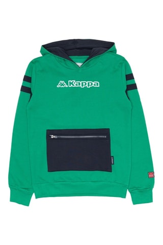 Sweat com capuz - Preto e verde