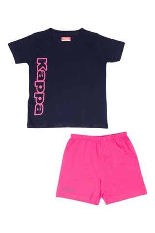T-shirts e calções - Azul e rosa