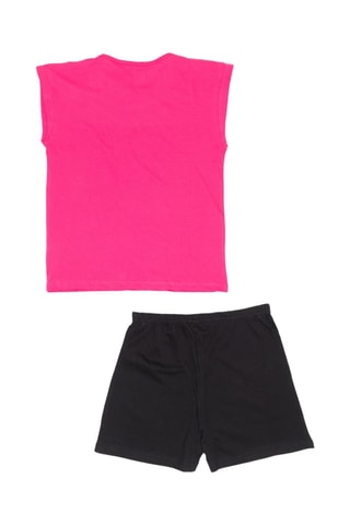 T-shirts e calções - Preto e rosa