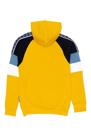 Conjunto sweat com capuz e calças de treino - Azul e amarelo