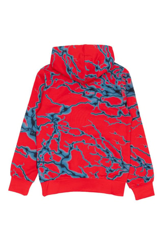 Conjunto sweat com capuz e calças de treino - Preto e vermelho