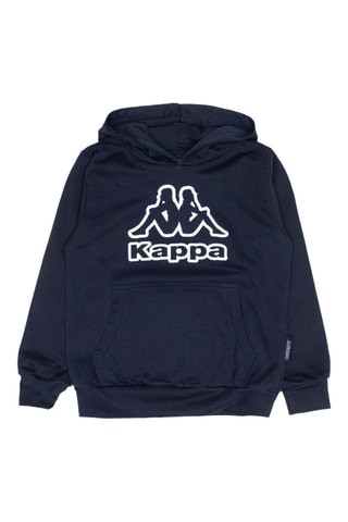 Sweat com capuz - Branco e azul